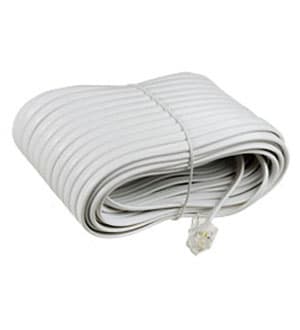 18-3151, Телефонный удлинитель 6P4C,L=15.00м., белый