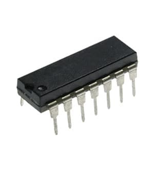 LM339N, Счетверенный компаратор, (=К1401СА1), [DIP-14]
