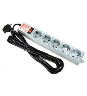 SPG-B-15, Power Cube,сетевой фильтр, 5,0м, 5 розеток, серый