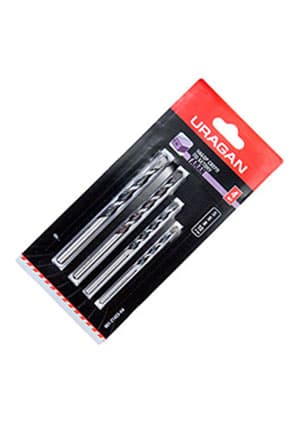 901-21423-H4, Набор сверл по бетону  ударные (5,6,8,10мм)