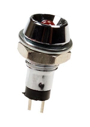 L-603R, Светодиод с держателем красный d=8мм