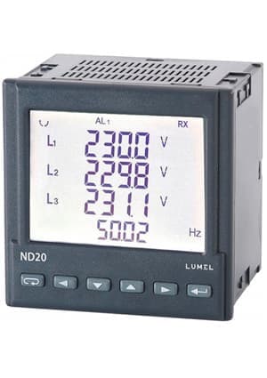 ND20 210100E1, 3-phase network meter, LCD