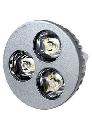 FEX106 MR16, 3x1W 12В лампа светодиодная, цвет теплый белый