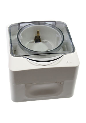 РА16-044B, Розетка  ОП "Этюд"  з/к 16А  белая