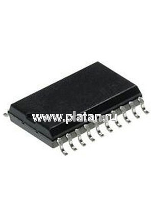 MM74HCT273WM, 8-разрядный регистр, управляемы по фронту, с параллельным I/O данных, с входом установки [SO20W]