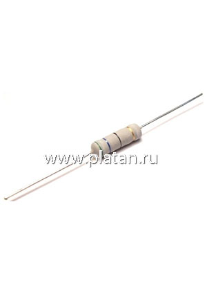 MO-100 (С2-23) 1 ВТ,     2 КОМ, 5%, Резистор металлооксидный