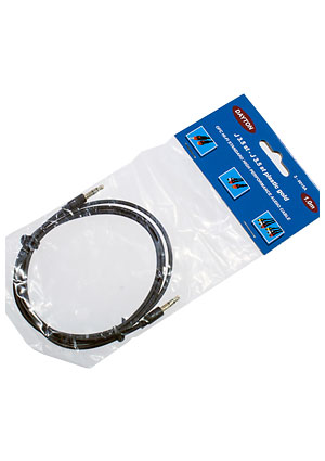 3-0015A-1.0, Шнур шт 3.5 st-шт 3.5 st plastic-gold, d=2,8 мм, 1.0 м