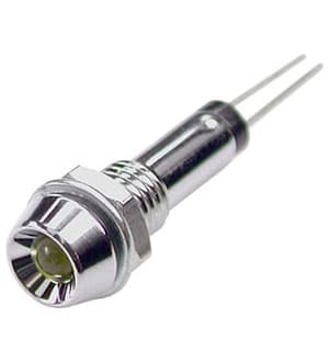 L-601Y, Светодиод с держателем желтый на панель d6,5мм