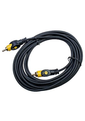 3-0329-5.0, Шнур A/V 1-1 RCA plastic-gold, d=4 мм, 5.0 м