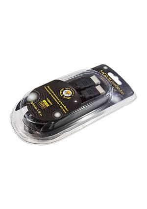 KC-HDMI-1.8, Кабель HDMI, 1.8м, v1.4, 19M/19M, черный, экран, позол.разъемы