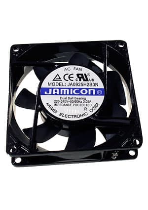 JA0925H2B0N-T, вентилятор 220В 92х92х25мм подшипник качения клеммы