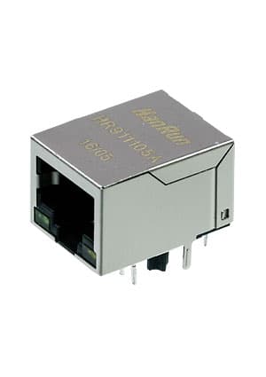 HR911105A, RJ45 10/100Mb TX/RX 1x1