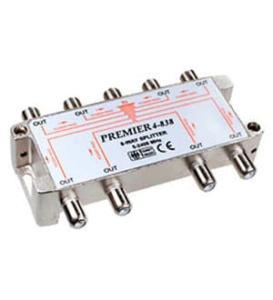 4-838 РАЗВЕТВИТЕЛЬ НА 8 ТВ 5-2400MHZ С ПРОХОДОМ ПИТАНИЯ