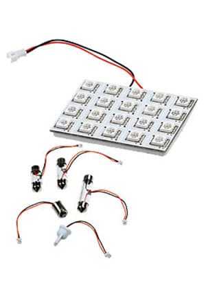 PCB-52*35-20SMD-Y-12V, свето диод для авто желтый 5*24диодов 53ереходн