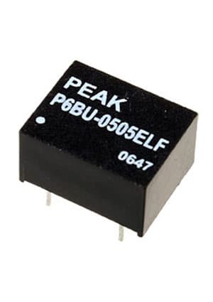 P6BU-0505ELF, DC/DC,1W,Вх:4.5-5.5V,Вых:5V/200mA,1000VDC,SIP8,Ind.