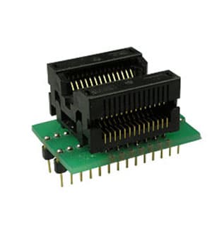 DIP28-SOIC28 ZIF 300 MIL, адаптер д.прогр.м-схем