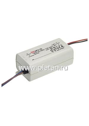 APV-16-24, AC/DC LED, 24В,0.67А,16Вт,IP30 блок питания для светодиодного освещения