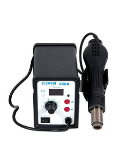 ELEMENT 858D, термовоздушная паяльная станция, цифровая индикация