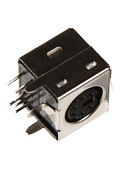 MDN-6FRS, Mini-Din розетка 6 контактов на плату  DS1093-01-6
