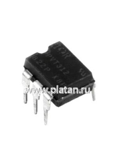 PVT312PBF, 1поляр реле  250В 190мАAC/DC  DIP6