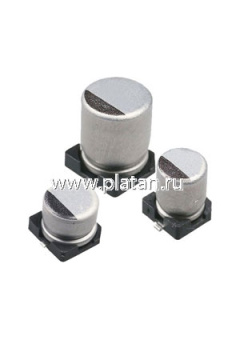 ECAP SMD, 1 мкФ, 50В, Конденсатор электролитический алюминиевый SMD