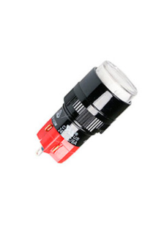 D16LMR1-1ABCW, кнопка без фикс. 250В/5А, ламп. подсветка