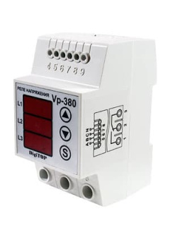 VP-380V, реле напряжения  3фазы DIN