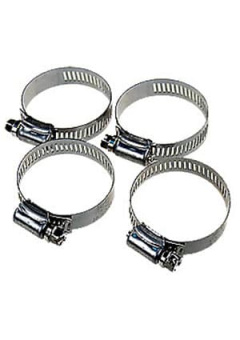 37812-032-51-4, Хомуты червячные 12,7мм, 32-51мм, 4шт нерж.сталь