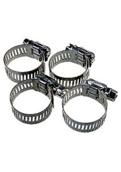 37812-016-32-4, Хомуты червячные 12,7мм, 16-32мм, 4шт нерж.сталь