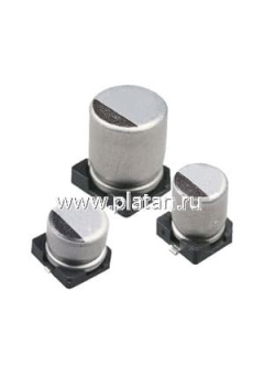 ECAP SMD,    2.2 мкФ, 50В, Конденсатор электролитический алюминиевый SMD