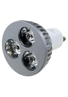 FEX106 GU10, 3x1W 220В лампа светодиодная, цвет теплый белый