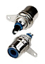 1-290 BL (RS-104), гнездо RCA металл на корпус синий