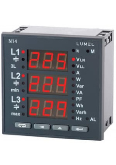 N14 21018, 3-phase network meter, LED