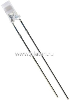 BL-L344UYC, Светодиод желтый 100" d=3мм 450мКд 590нМ (Ultra Yellow)