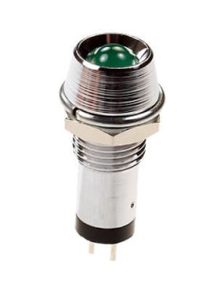 L-607G, Светодиод с держателем зеленый d=11мм