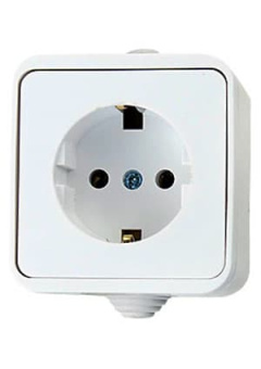 BA10-001B, Выключатель "Этюд" 1-кл ОП 10А (белый)