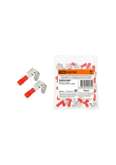 SQ0522-0001, Разъем плоский изолированный ответвительный РпИо 1,5-7-0,8 красный (100 шт)