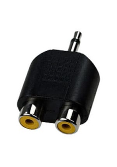 CAA17, переходник 3.5mm JACK MONO - 2xRCA