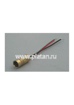 S-6, Лазерный модуль d8x18mm, точка, 5мВт, красный, 650нм