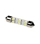 ARL-41MM WHITE, Автолампа белая 12V,(6 LED 3528, SV8.5)