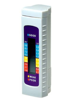 EL-0710 ТЕСТЕР ДЛЯ БАТАРЕЕК (А ААА D КРОНА)