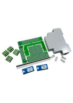 КИТ-151, набор монтажный на DINрейку 1м 3платы+корп+клеммн